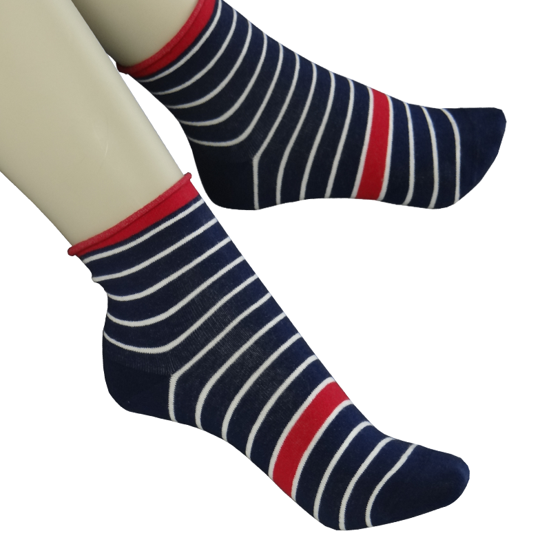 Roll-Top Stripe from the Sample Socks Comfort collection