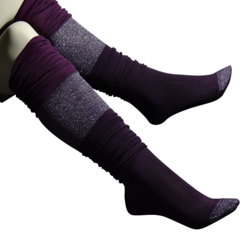 Lurex Slouch Knee-High from the Sample Socks Knee High collection