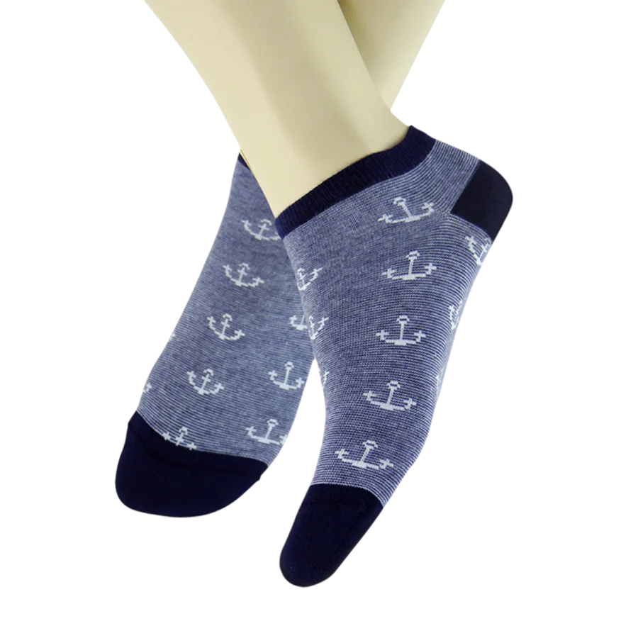 Anchor No-Show from the Sample Socks Summer collection